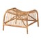 Baxton Studio Lamaria Modern Bohmenian Natural Brown Antique Rattan 2Piece Chair and Footstool Set 219-12715-12716-ZORO - alternate 3